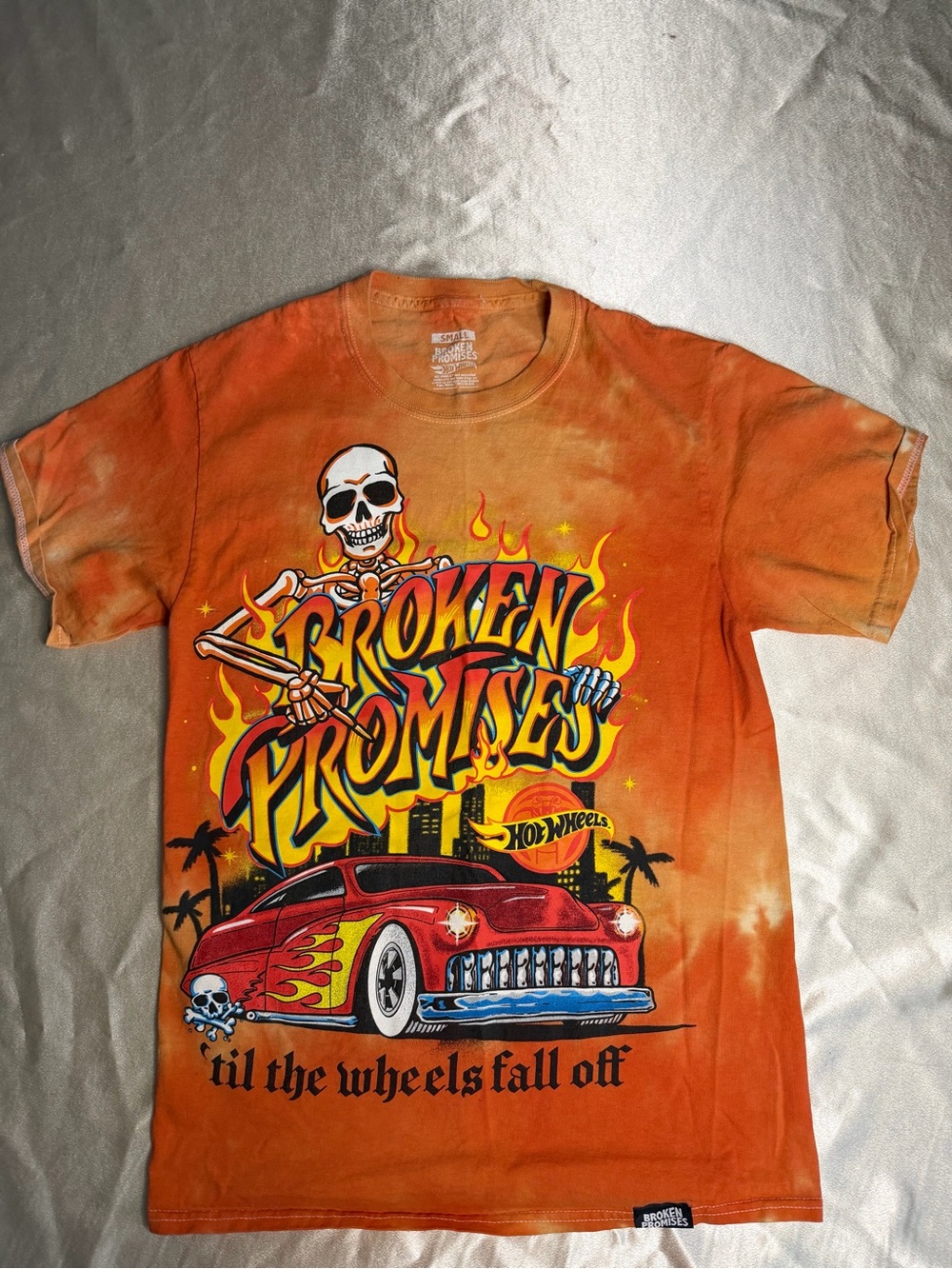 Broken Promises x Hot Wheels 'Til The Wheels Fall Off Tie-Dye Graphic T Men S